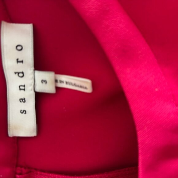 Sandro Flutter Sleeve Mini Peplum Dress - Picture 3 of 4